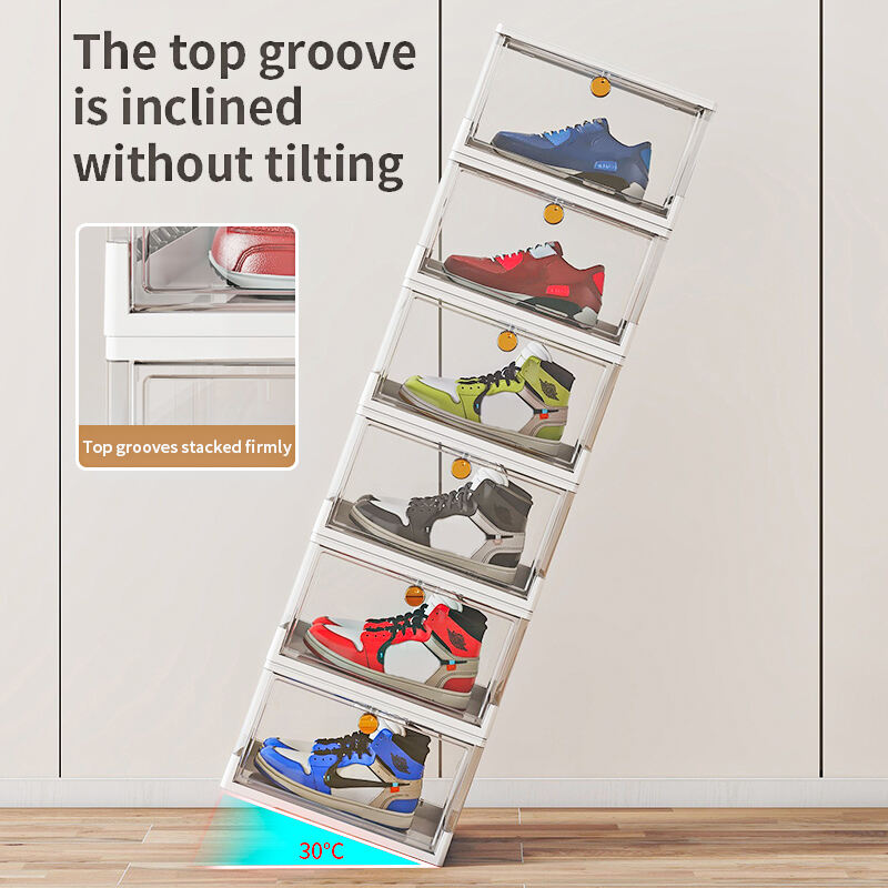 Transparent Flip Over Shoebox - Easy Access Storage